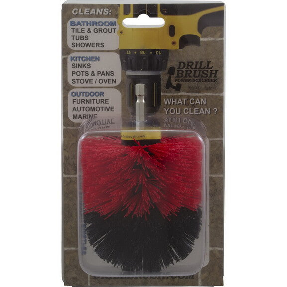 DRILL BRUSH OriginalRedBlkStiff BRUSHES
