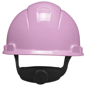 3M 3M H713R Short Brim Pink Hard Hat with 4-Point Ratchet Suspension