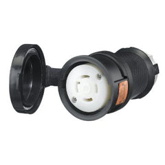 Hubbell Wiring Device-Kellems HBL2713SW HWD Grounding Heavy Duty Cord Mount Watertight Locking Connector 125/250 VAC 30 A L14-30R