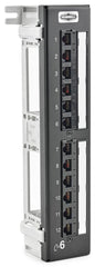 Hubbell HP612 Cat 6E Patch Panel 12-Port Universal Wiring