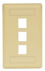 Hubbell IFP13EI 3-Port Data Communication Face Plate