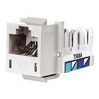 Hubbell HXJ6W Xcelerator Cat6 Modular Jack, White