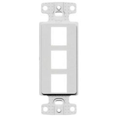 Hubbell Wiring Device-Kellems NS613W Wiring Device-Kellems Standard Decorator Keystone Frame 1 Gang 3 Ports
