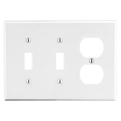 Hubbell Wiring Device-Kellems P28W HWDK P28W WALLPLATE 3-G 2) TOG 1)