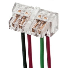 Hubbell Wiring Device-Kellems SNAP3W2NA 6 Inch 12 AWG Stranded Lead Clear Polycarbonate Right Angle 3-Way Pigtailed Terminal