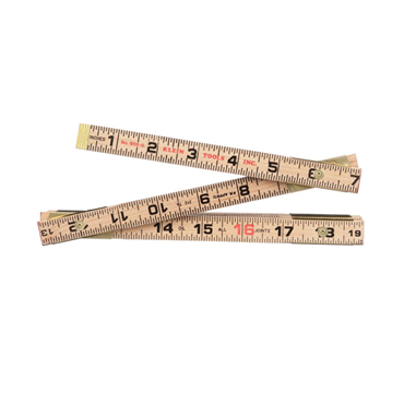KLEIN TOOLS Klein 905-6 Wood Folding Rule with Extension