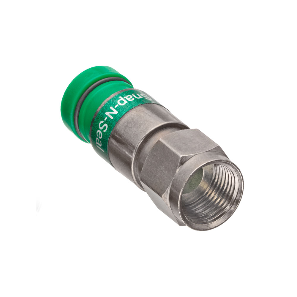 LEVITON Leviton 40985-CPF Compression F-Connector, 100-Pack