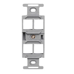 LEVITON Leviton 41087-QGP QuickPort Duplex Type 106 Insert 4-Port Grey