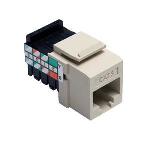 LEVITON Leviton 41108-RI5 Cat5 UTP QuickPort Connector, Ivory