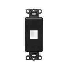 Leviton 41641-E QuickPort Decora Insert, 1-Port, Black