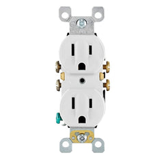Leviton 5320-SW 15 Amp 125 Volt Duplex Receptacle White