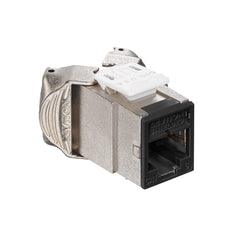 Leviton 61SJK-RE6 Atlas-X1 CAT6 Shielded QuickPort Jack, Black