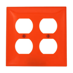 Leviton 80716-ORG Standard Size Traditional Wall Plate 2 Gangs Orange
