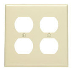 Leviton 80716-ORG Standard Size Traditional Wall Plate 2 Gangs Orange
