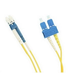 LEVITON Leviton UPDCL-S01 Economy Patch Cord, 9/125 um Single-mode OS2, OFNR Duplex, SC-LC, 1m