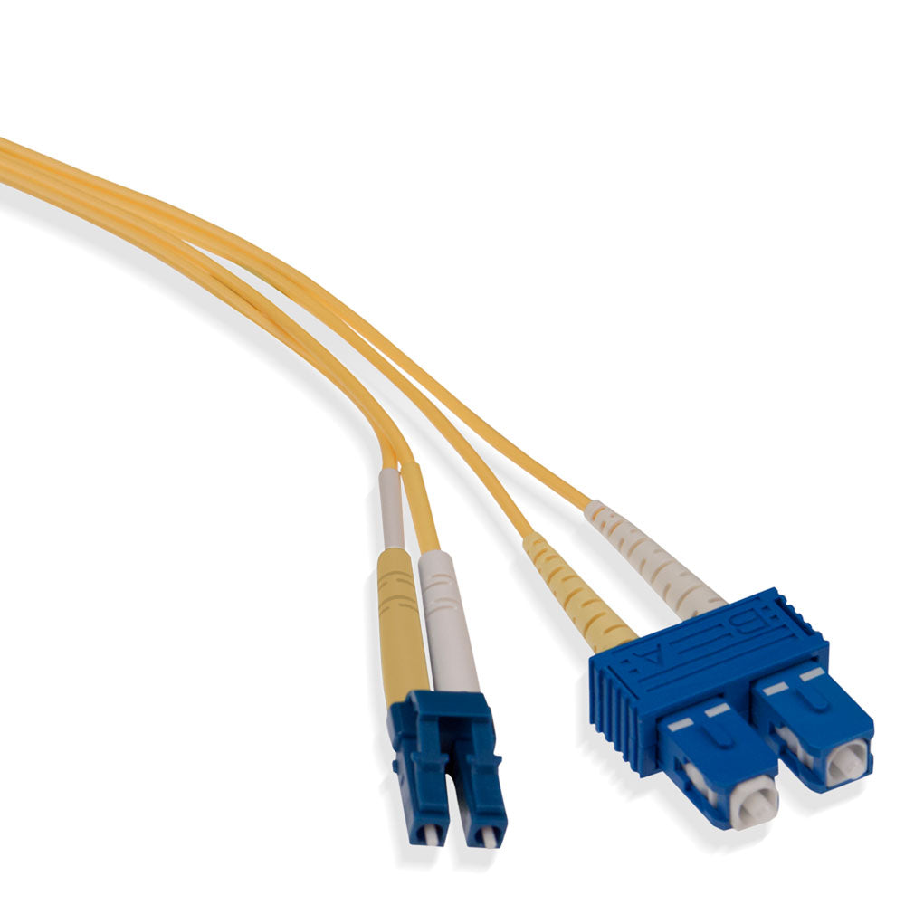LEVITON Leviton UPDCL-S01 Economy Patch Cord, 9/125 um Single-mode OS2, OFNR Duplex, SC-LC, 1m