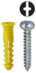 L.H. Dottie 2AKTP Anchor Kit #10 x 1 IN with #122 Yellow Anchor