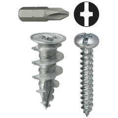 L.H. Dottie WDK6 Dottie #6 Anchor Kit Wall Driller, Zinc