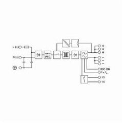 Phoenix Contact 2866750 Primary-Switched DIN Rail QUINT Fused Power Supply 100 to 240V AC 1.2 to 0.6A Output 24V DC 5A