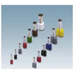 Phoenix Contact 3201369 320 Series Ferrule Copper White 20 AWG 8 mm L Sleeve 0.25 mm Insulating Collar Thickness