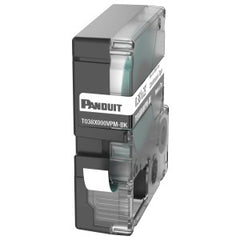 PXE T038X000VPM-BK MP Printer Tape Safety & ID Vinyl Black/White .38 in. W