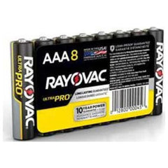 RAYOVAC ALAAA-8 BATTERIES