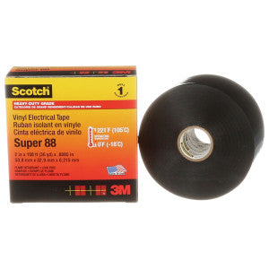 SCOTCH Scotch 88-SUPER-2X36YD Scotch® Super 88 Premium Vinyl Electrical Tape Black 2 in x 36 yd