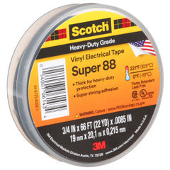 Scotch 88-SUPER-3/4X66FT Scotch® Super 88 Premium Vinyl Electrical Tape Black 3/4 in x 66 ft