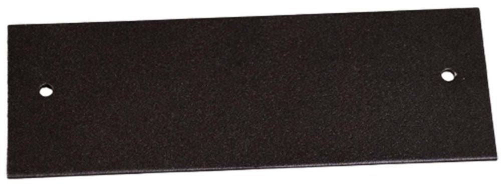 WIREMOLD Wiremold OFR47-B Blank Device Plate Steel Black Powder Coated