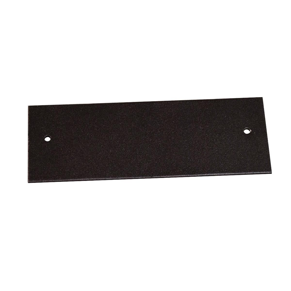WIREMOLD Wiremold OFR47-B Blank Device Plate Steel Black Powder Coated