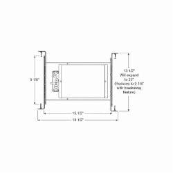 ACUITY BRANDS Acuity Brands IC928 Juno Super Sloped Housing IC 120 VAC 6-9/16 x 8-7/32 in