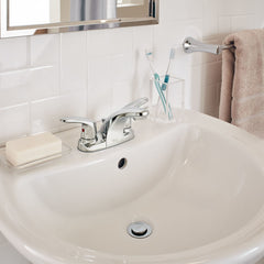 AMERICAN STANDARD American Standard 7075.205.002 Colony Pro Two Handle Centerset Bathroom Sink Faucet in Polished Chrome