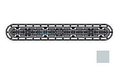 AQUASTAR POOL PRODUCTS AquaStar 32CDFLNFV103 AquaStar 32 Channel Drain Flat Grate Suction Outlet Without Frame for Vinyl Sump