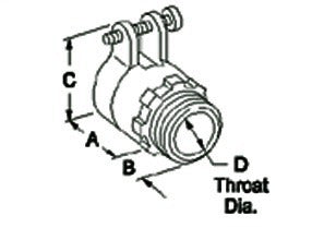 ARLINGTON Arlington 407 Threaded Conduit Locknut 2-1/2 in