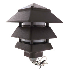 Arlington GPP60LBR Pagoda Style Landscape Light, Fluorescent/Halogen/Incandescent Lamp