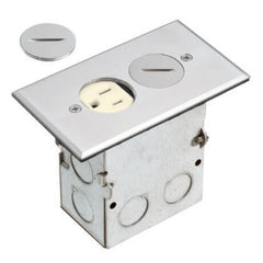 ARLINGTON Arlington FLB5321NL Floor Box Kit with Steel Box and Metallic Cover 1 Gang Replacement MPN