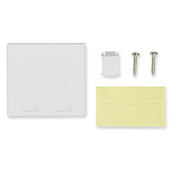 BELDEN Belden AX105353-EW KeyConnect Side-Entry Box Without Shutter Door 2-Port White