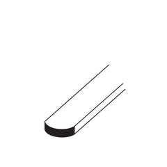 Bon 11-857 Carbon Steel Caulking Trowels- Stiff - Round 3/8 With Wood Handle