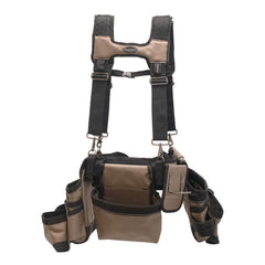 Bucket Boss 55185TN Tan 27 Pocket 3 Framers Rig Bag