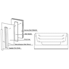 CARDINAL POOLS H3-6037 WALL BRACKETS & PARTS