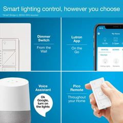 Caseta P-DIM-3WAY-WH Caseta Wireless 3-Way Dimmer Kit w/ Remote
