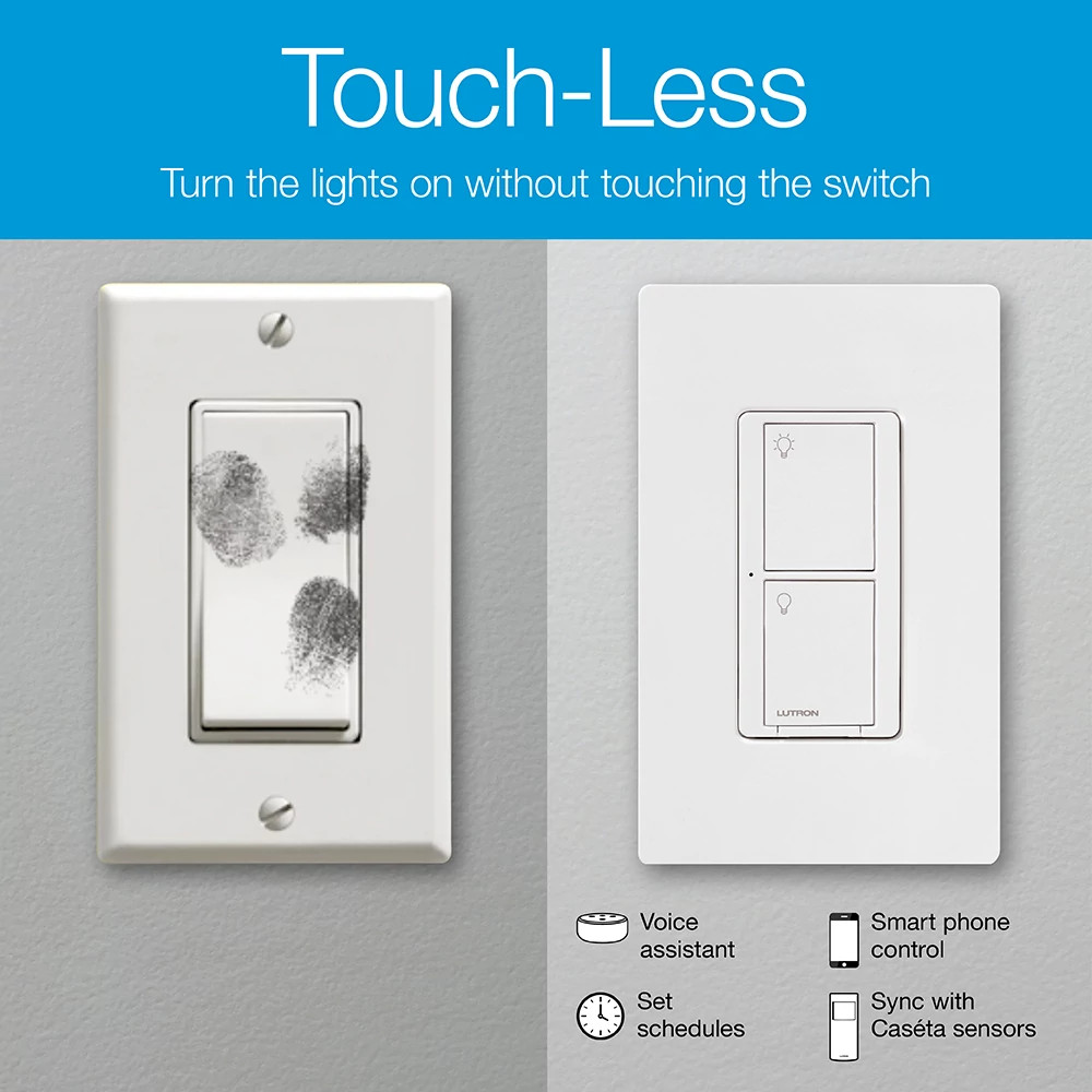 CASETA Caseta P-PKG1WS-WH Caseta Smart Switch