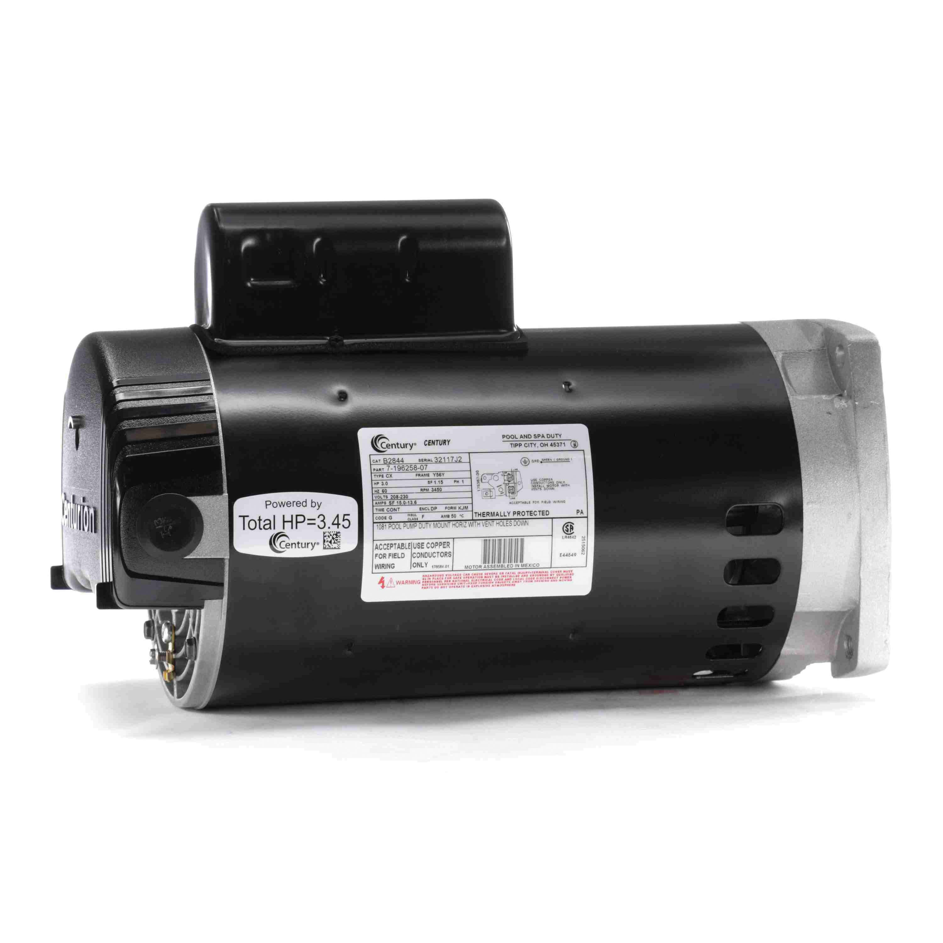 CENTURY MOTORS B2844 POOL & SPA PUMPS
