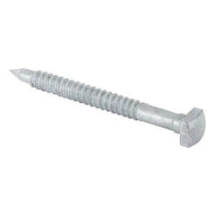 HUBBELL CHANCE 508754-1/2 Screw Steel Galvanized Coating Pilot Point Square Head 1/2 in. Screw Dia. 3 in. Thread L