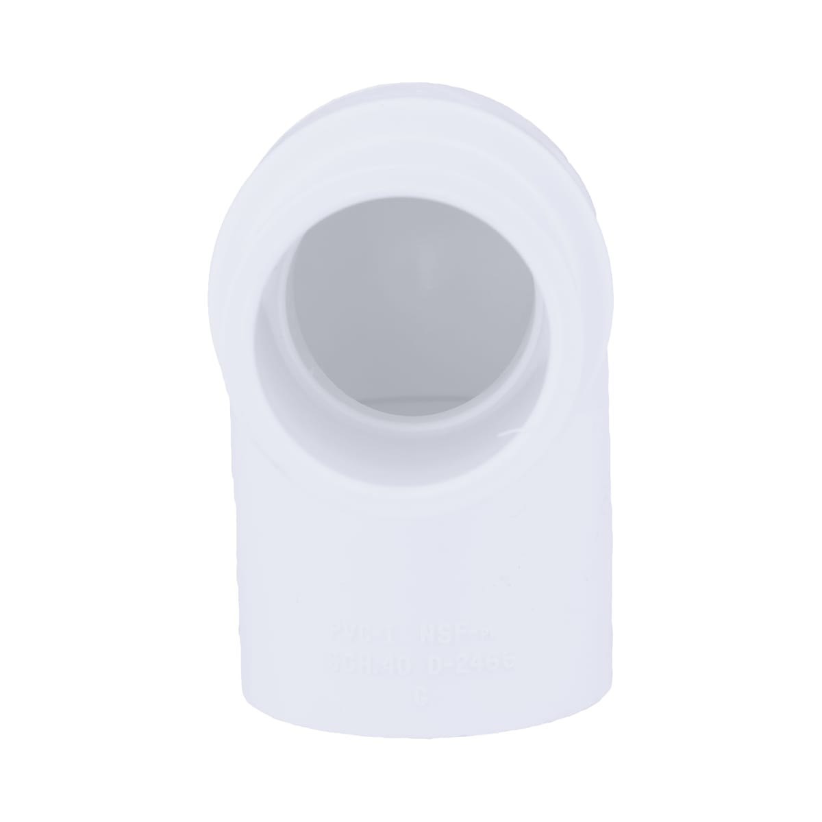 CHARLOTTE PIPE Charlotte Pipe PVC023004400 Plastic Elbow 90 Degree, 1 inch x 3/4 inch, PVC, Socket x Socket, Schedule 40