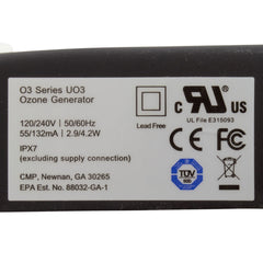 DEL OZONE Del Ozone 51002-002-101 Ozonator 115v/230v 1/8 x 1/4 CV