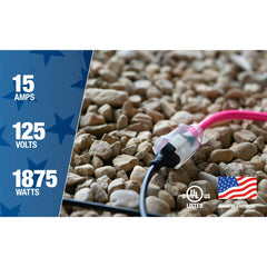 Southwire 2578SW000A The 5-Feet 12/3- Neon All Purpose Extension Cord with lighted ends