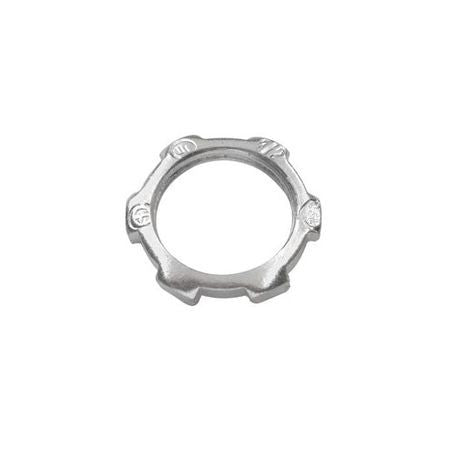 EATON Crouse-Hinds 22 Conduit Locknut, 5 in, For Use With Rigid/IMC Conduit, Malleable Iron