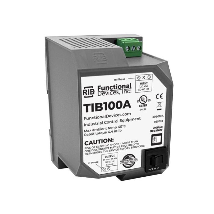 FUNCTIONAL DEVICES TIB100A TRANSFORMERS