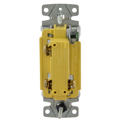 HUBBELL WIRING Hubbell RSD315W 15 Amp 120/277 VAC 3-Way White Rocker Switch